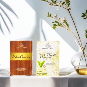 Aroma Craft Ruh-E-Chandan & Mystic Mogra Attar Combo