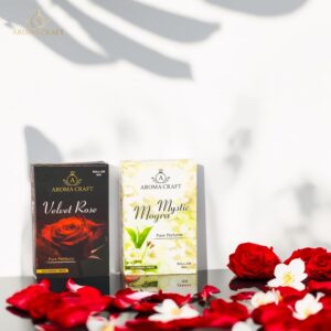 Aroma Craft Velvet Rose & Mystic Mogra Attar Combo