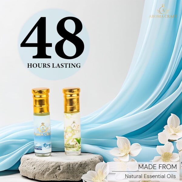 Aroma Craft  Ice Blue & Mystic Mogra Attar Combo - Image 3