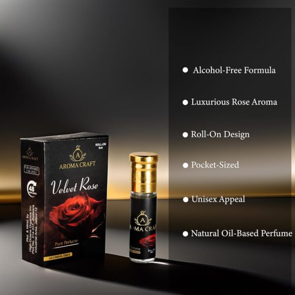 Aroma Craft Velvet Rose Attar Pack Of 2 - Image 5