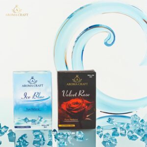 Aroma Craft  Ice Blue & Velvet Rose Attar Combo