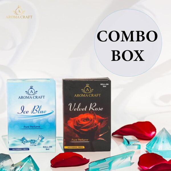 Aroma Craft  Ice Blue & Velvet Rose Attar Combo - Image 4