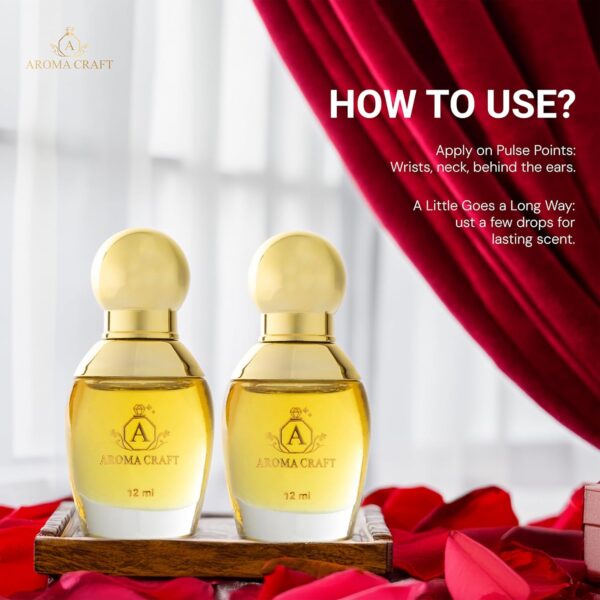 Aroma Craft Musk Nashwah & Dilnasheen Attar Combo - Image 5