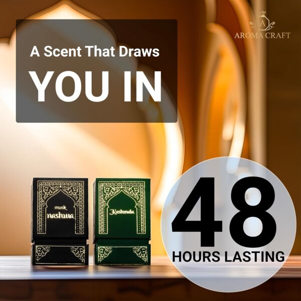 Aroma Craft Musk Nashwa & Kashmala Attar Combo - Image 5