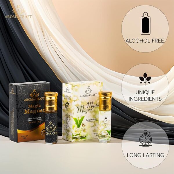 Aroma Craft Magic Magnet & Mystic Mogra Attar Combo - Image 2