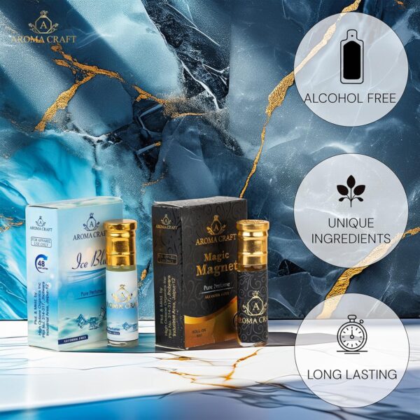 Aroma Craft Ice Blue & Magic Magnet Attar Combo - Image 2